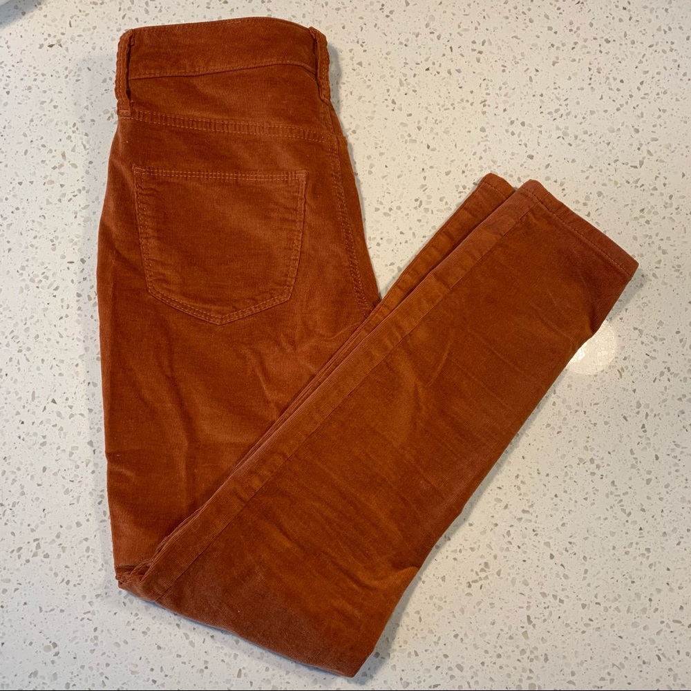 High-Rise Skinny Corduroy Jeans